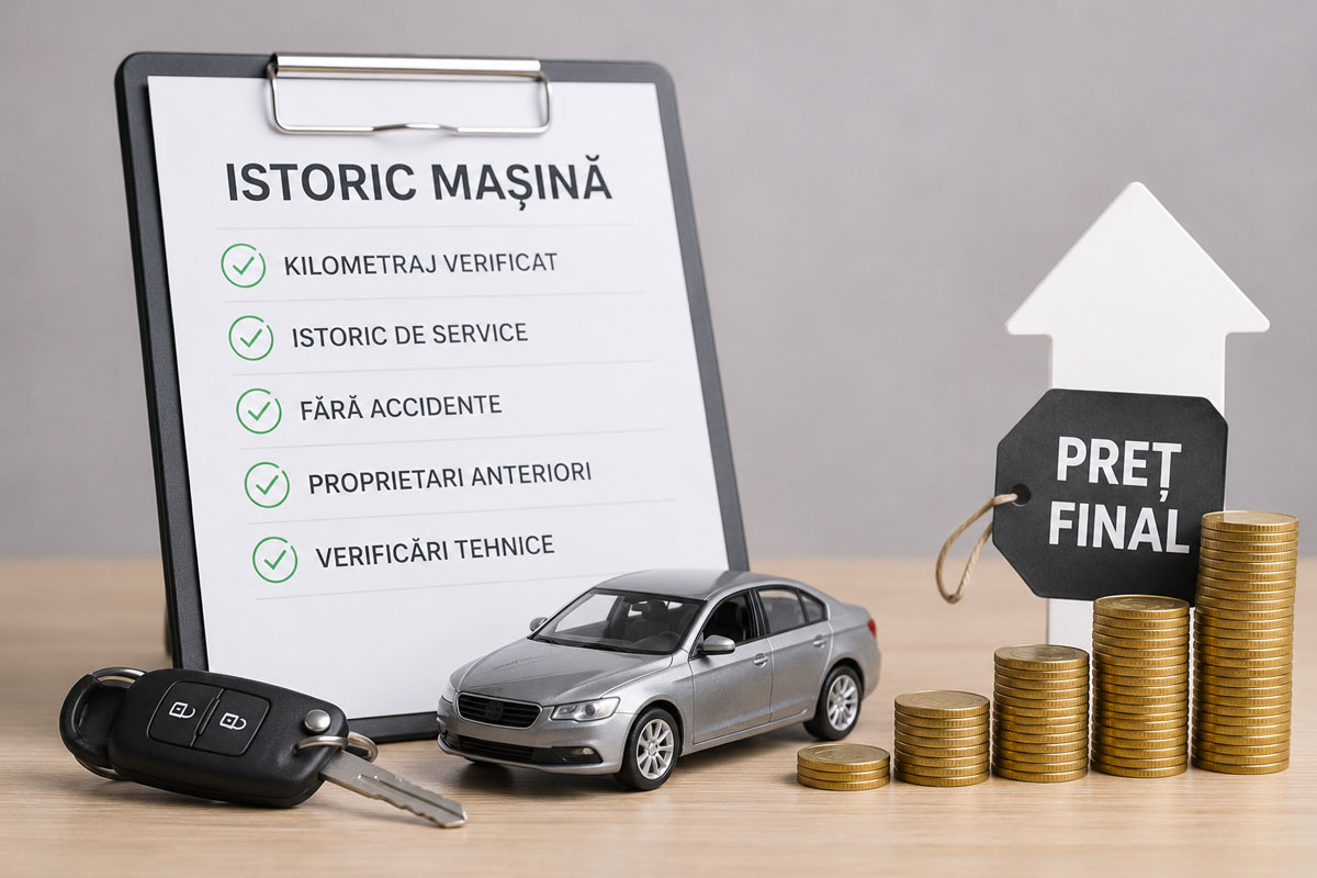Cum influențează istoricul mașinii prețul final